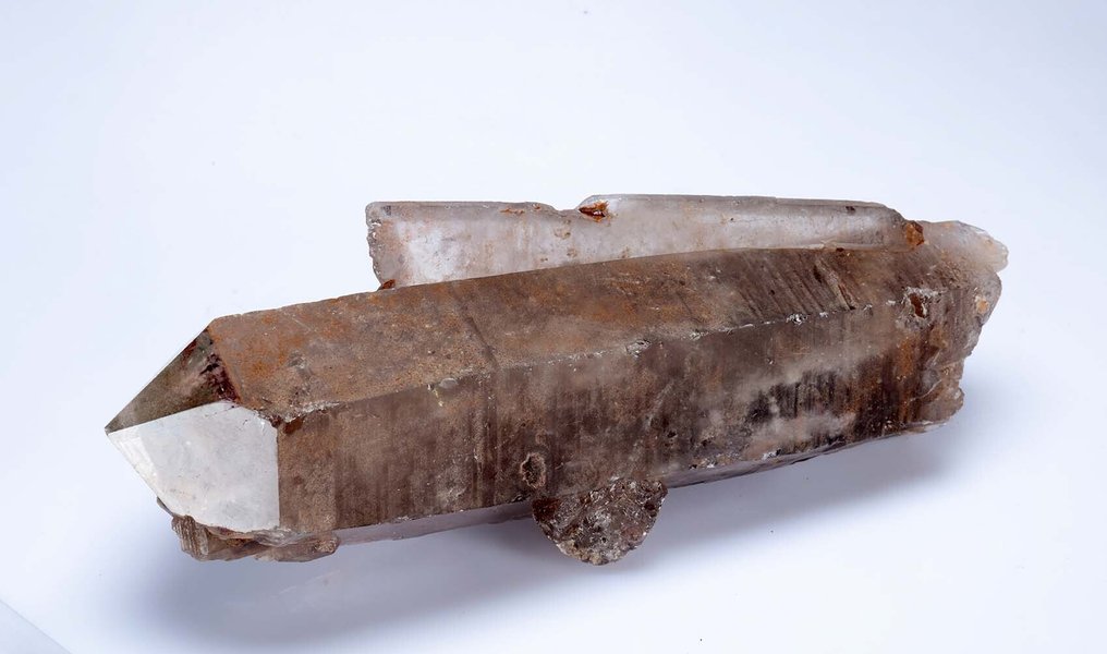 Καπνιστός χαλαζίας Τραχύς - Ύψος: 25 cm - Πλάτος: 9 cm- 1.69 kg - (42) #1.0