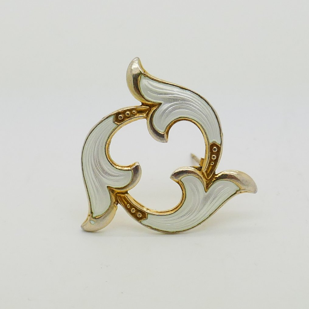 沒有保留價 - 胸針 銀, 鍍金 - Andresen & Scheinpflug #1.0