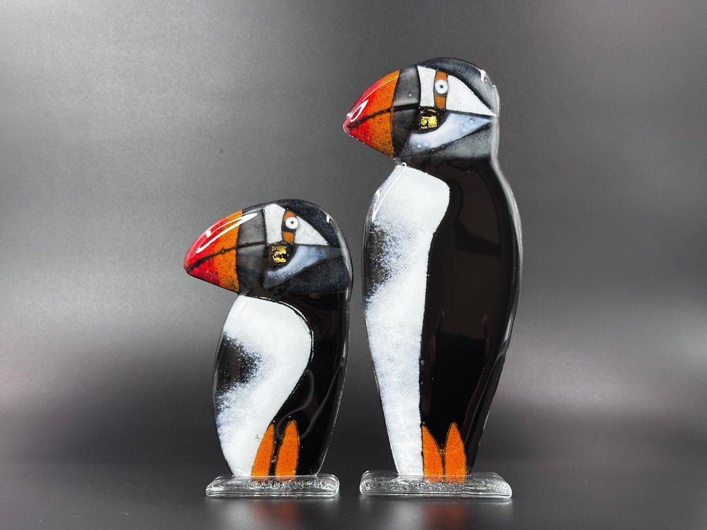 Studio Habrat - Figurine - Puffin (2) - fusing #4.3