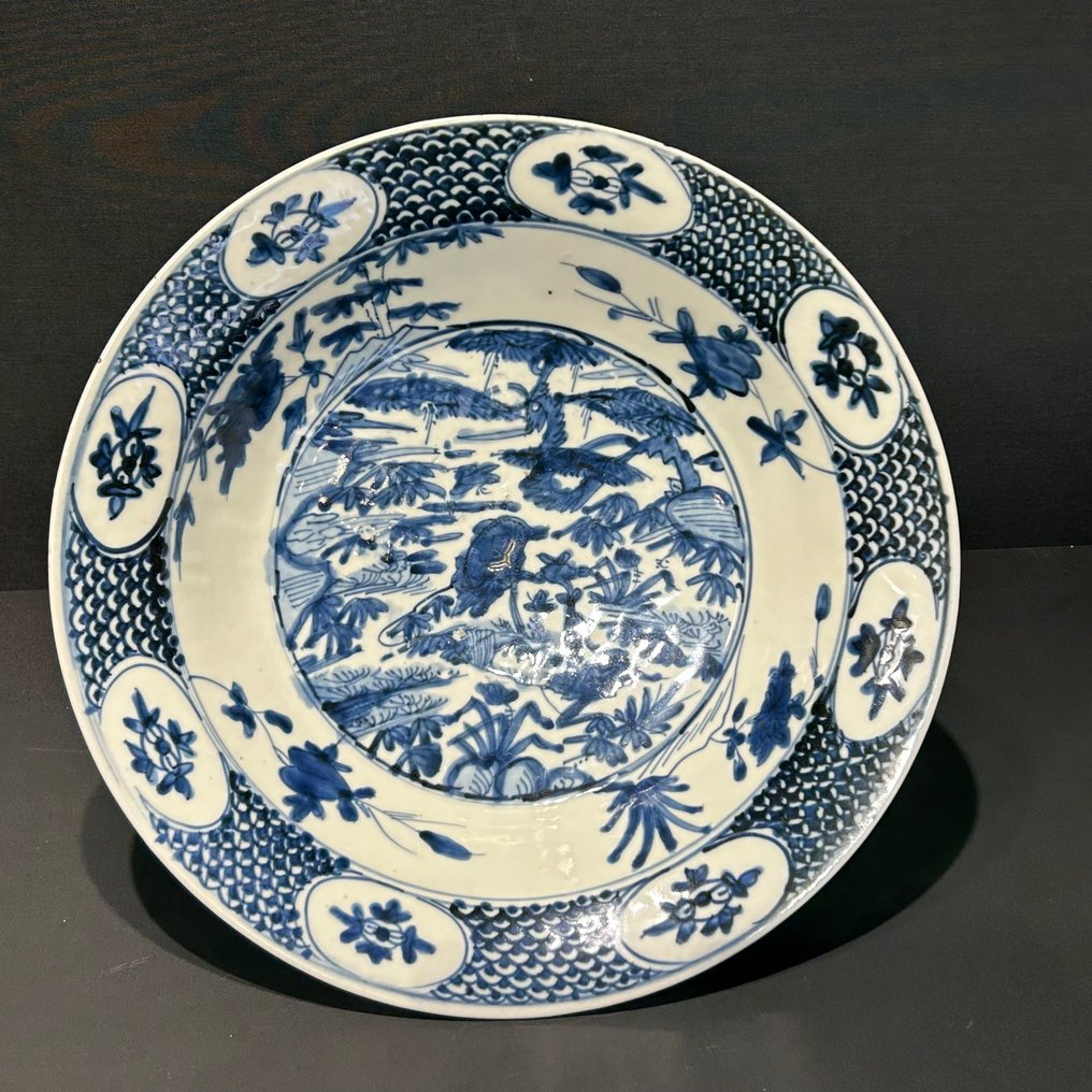 大盘子 - 瓷 - Ming Swatow schotel #1.0