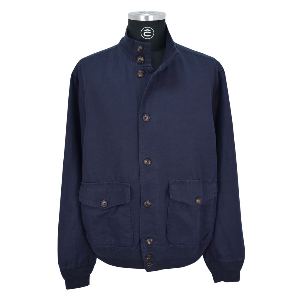 Polo by Ralph Lauren Warwick Skeet Linen Cotton Canvas Aviator Navy - Jacket - New with tags #1.0