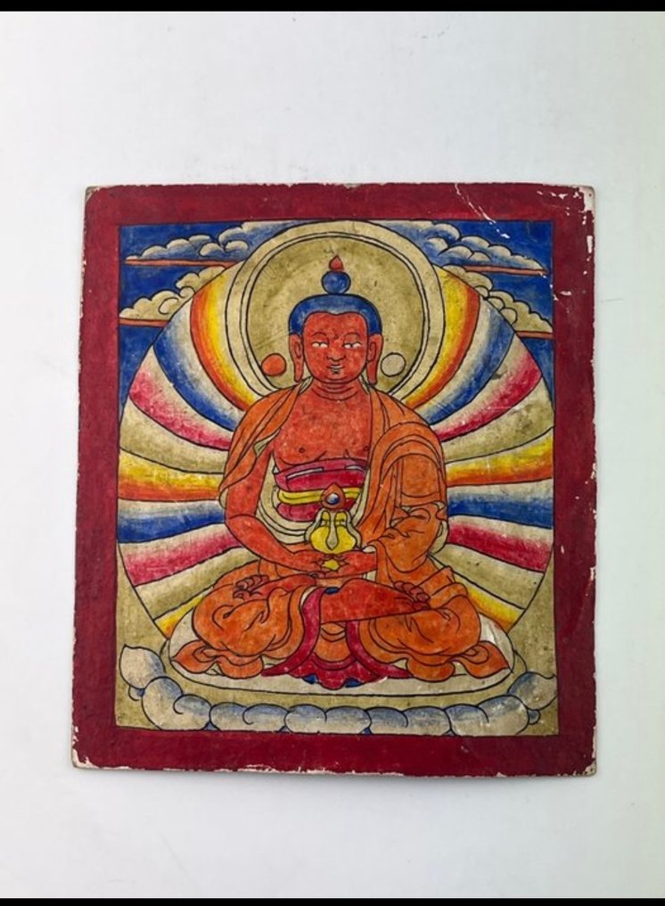 Σετ έξι καρτών εισαγωγής Tsakli Βουδισμού από τη Μογγολία του 19ου αιώνα. - Μογγολία - 19ος αιώνας #1.0