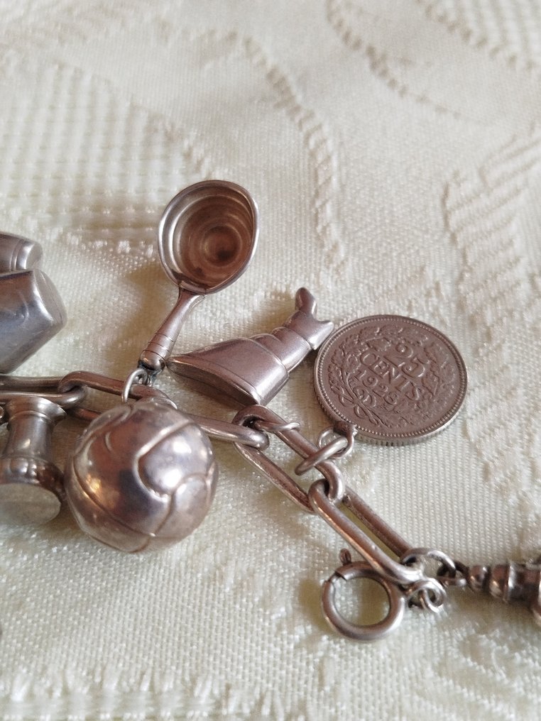 Sem preço de reserva - Pulseira talismã Prata #2.1