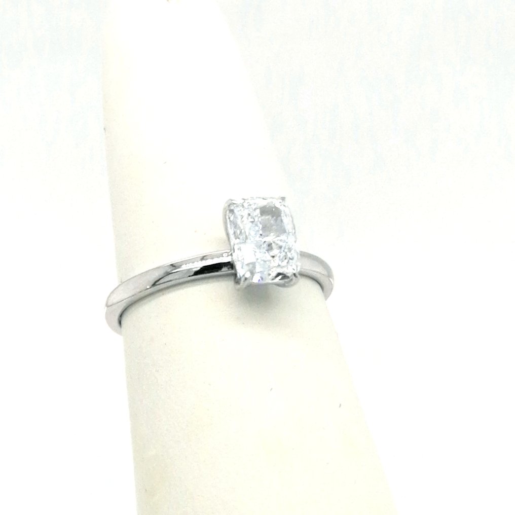 χωρίς τιμή ασφαλείας - Δαχτυλίδι - 18 καράτια Λευκός χρυσός -  1.13ct. tw. Διαμάντι (Εργαστηριακής καλλιέργειας) #2.1