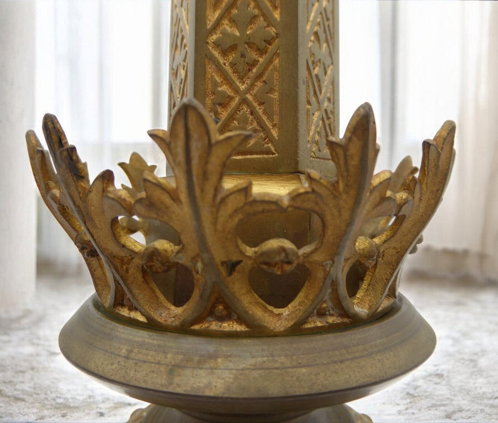 Candeliere da altare - 66 cm - 3 kg - Μανουάλι - Μπρούντζος #3.2
