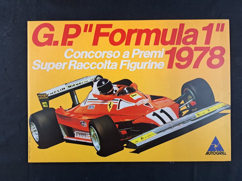 Autogrill - Raccolta Figurine G.P. "Formula 1" 1978 - 1 Ολοκληρωμένο άλμπουμ - Excellent (EX) #1.0