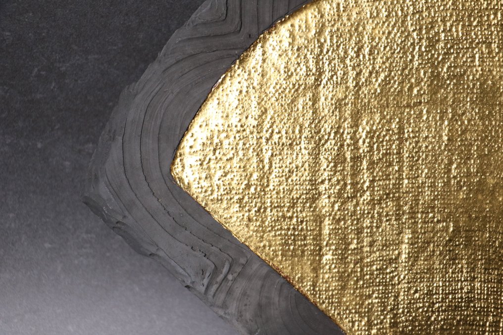 波浪图案盘配金箔和漆面内饰 - 陶瓷 - 坂田甚内 Sakata Jinnai (1943-) - 日本 - 1900-2000 #3.2