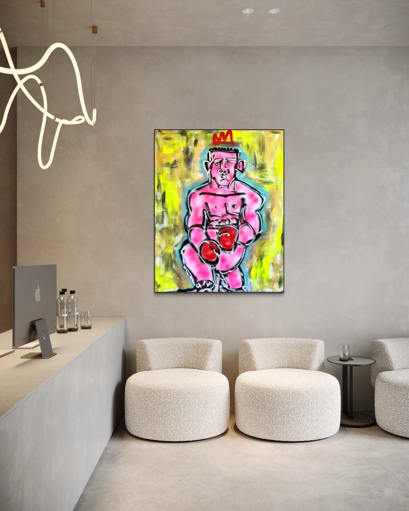 Timo Wedell - Flexing Boxer - XL - Basquiat Style #3.2