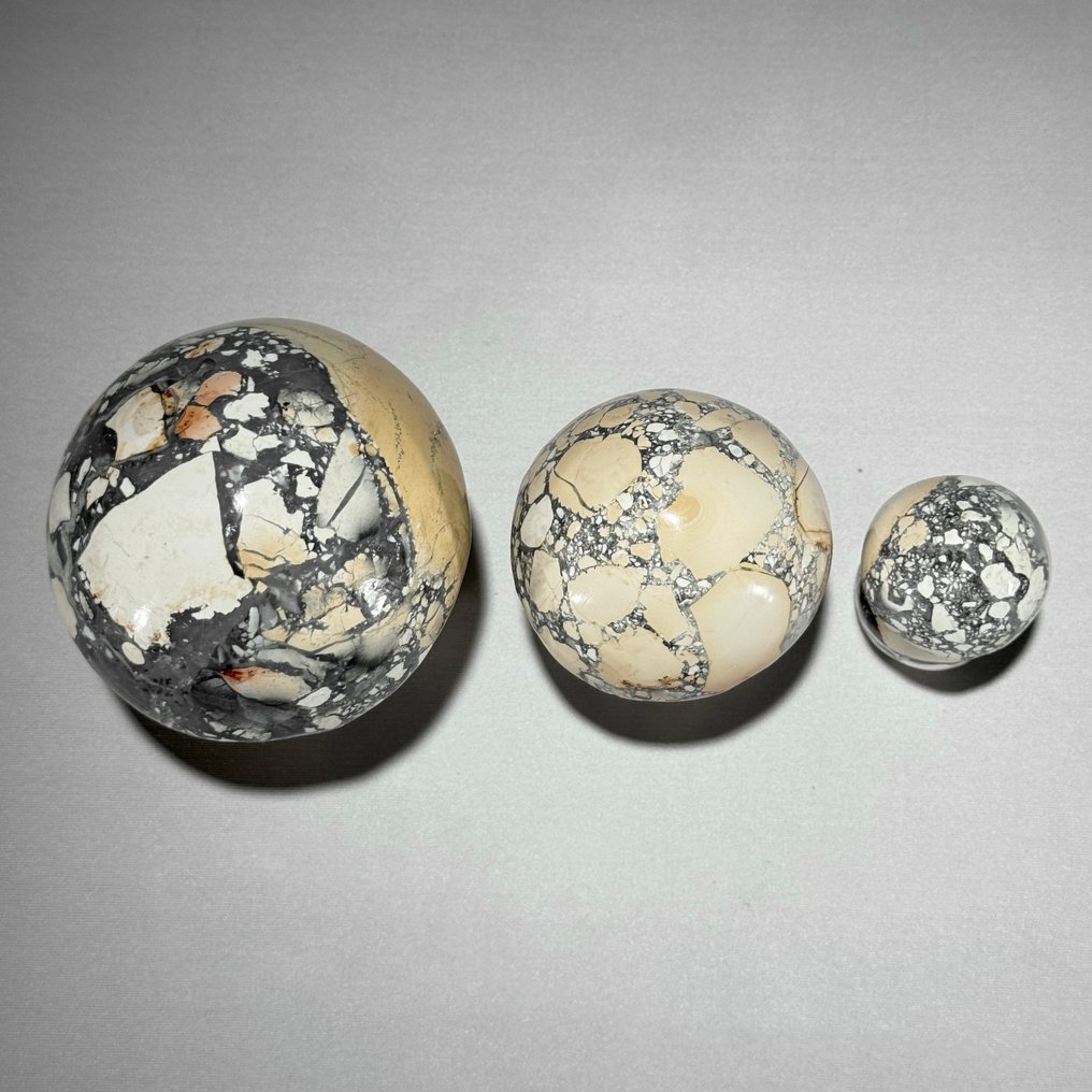 无底价 - 精彩的黄马利加诺碧玉套装 蘑菇形状- 1400 g - (3) #4.3