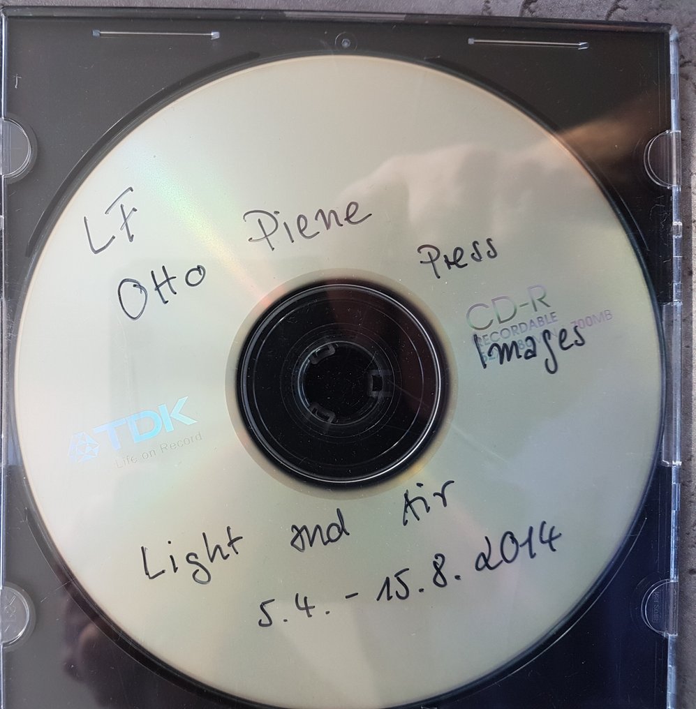 Signed; Otto Piene - CD-Rom (signed from Otto Piene) & 2. CD-Rom, artbook "PROFIL 5" - 1980 #2.1