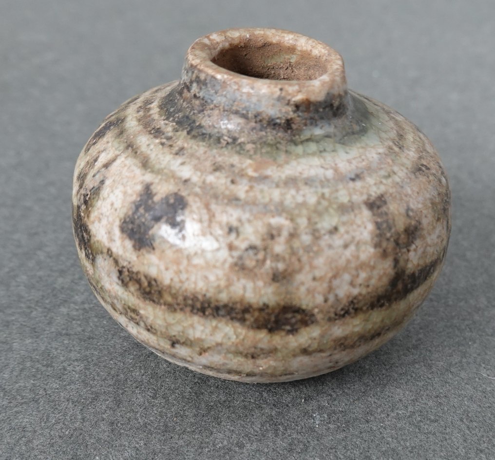 Jiajing (1522-1566) - Purkki - Sininen ja valkoinen Ming-dynastian pallomainen malja - Posliini - Persikka ja lehtikuvioita #3.2