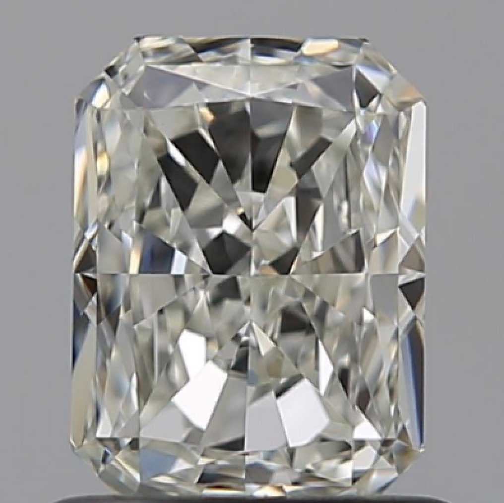 1 pcs Diamant  (Natural)  - 0.90 ct - Strălucitor - J - VVS2 - GIA (Institutul gemologic din SUA) #1.0