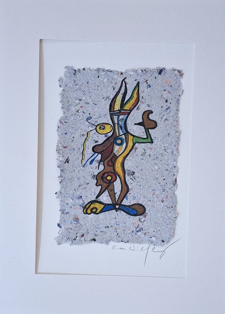 Emma Wildfang - Original artwork - Wile E. Coyote "Tribute series - Icons Reimagined "Wassily Kandinsky" #2.1