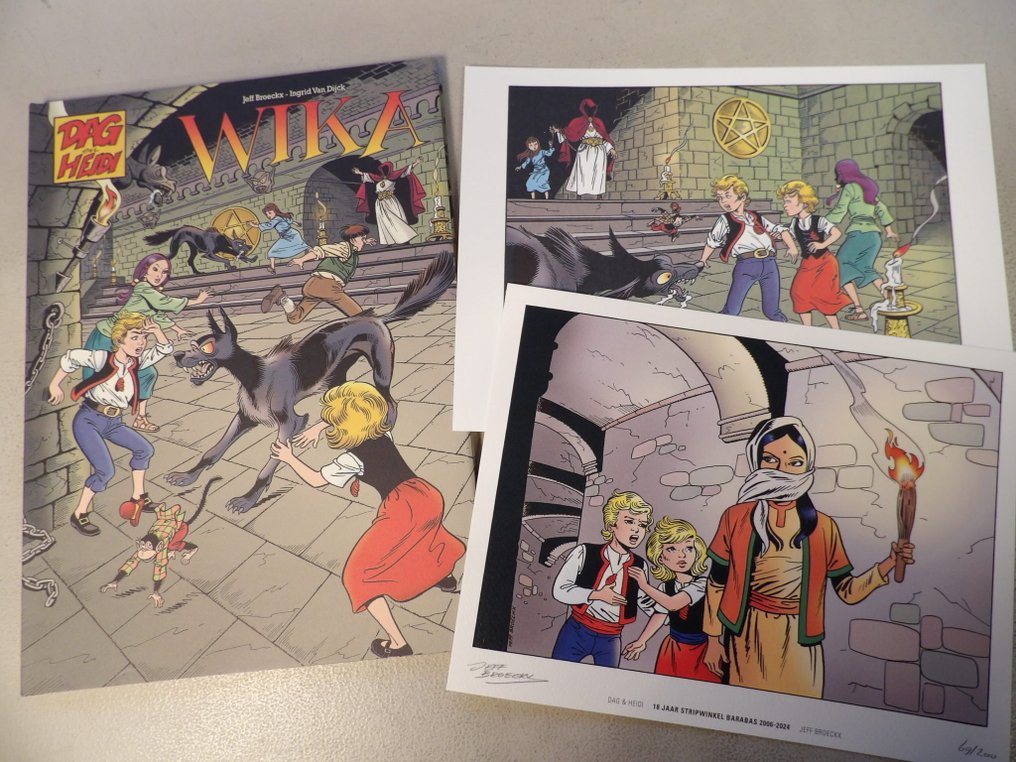 Dag en Heidi Wika - Luxe hc met stofomslag + extra Barabas prent - Saga - 1 Album - 第一版 - 2010 #1.0