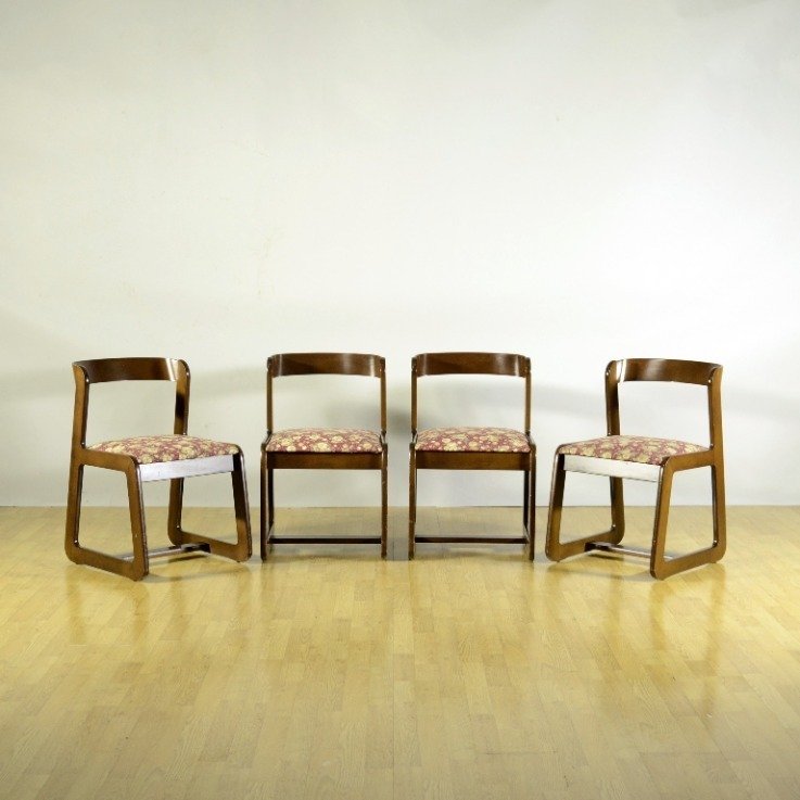 Mario Sabot - Willy Rizzo - 椅 (4) - 山毛櫸, Mordenzato Mogano - 设定四个花卉主题的理由 #1.0