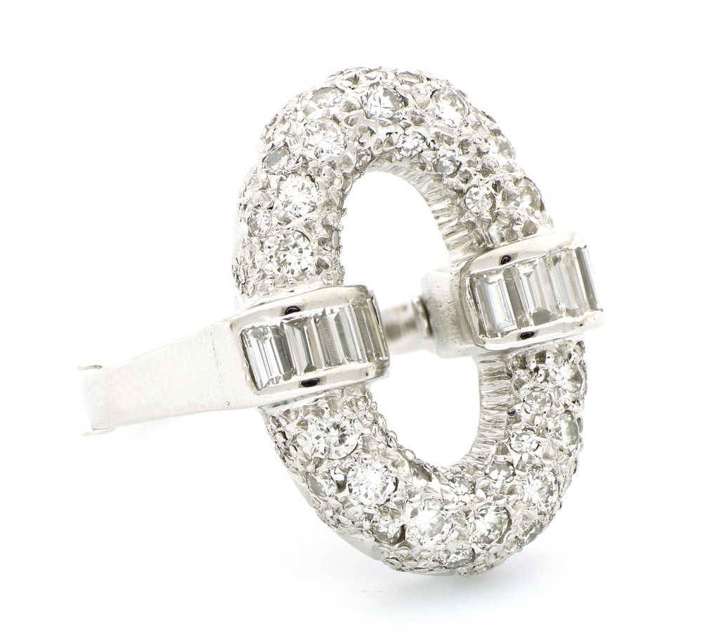 没有保留价 - 戒指 - 18K包金 白金 -  1.44ct. tw. 钻石 (天然)  #1.0