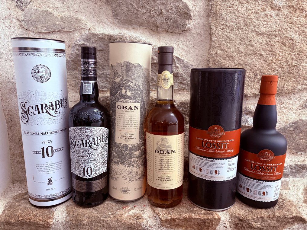 Scarabies 10yo + Oban 14yo + Lossit  - 70厘升 - 3 瓶 #1.0