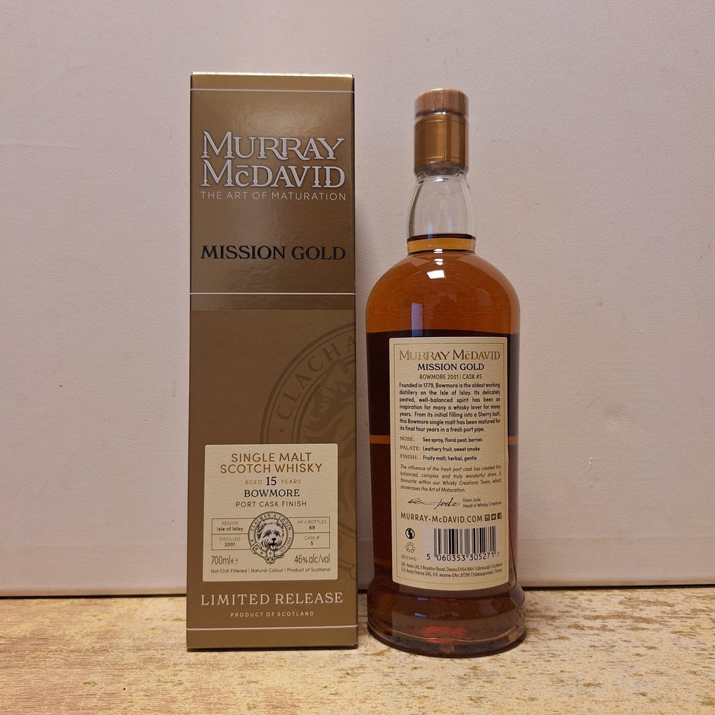 Bowmore 2001 15 years old Mission Gold - Port Cask Finish no. 5 - Murray McDavid  - 700ml #1.0