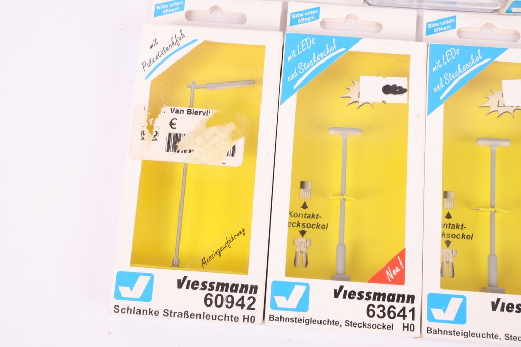 Viessmann H0 - 6070/6062/63622/63641/63642 - Model train scenery (7) - Package with 7 lanterns. #2.1