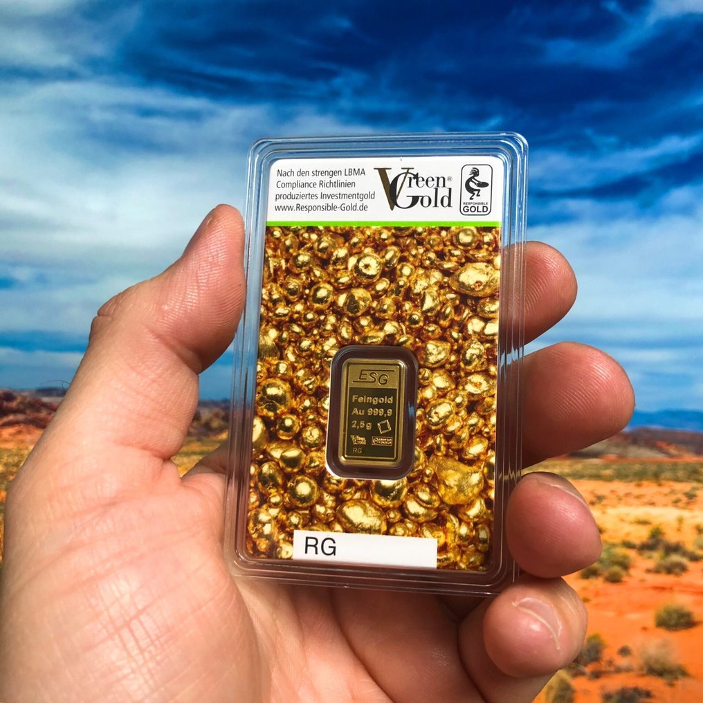 2,5 grammes - Or .999 - ESG / Valcambi SA - Scellé & avec certificat #3.2