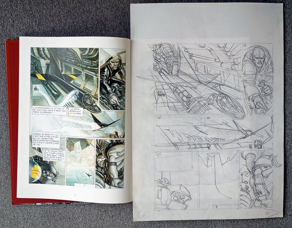 Juan Giménez Original preliminary page - La Caste des Méta-Barons Vol. 2 (Honorata) - Pencil on Paper #2.1