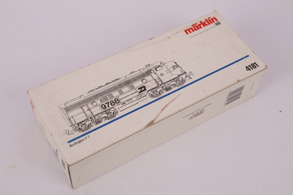 Märklin H0轨 - 4181 - 柴油内燃机车 (1) - F7 B-unit 无驱动 - Burlington Northern #1.0