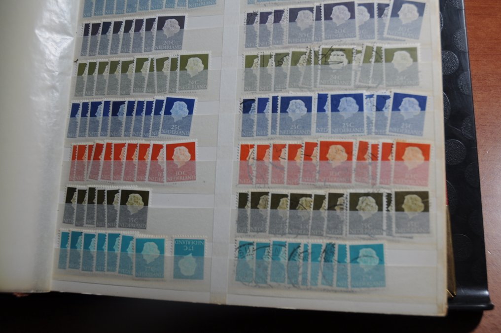 荷兰 1953/1973 - 大量未贴邮票、未使用和已盖章的邮票和系列库存。 #3.2