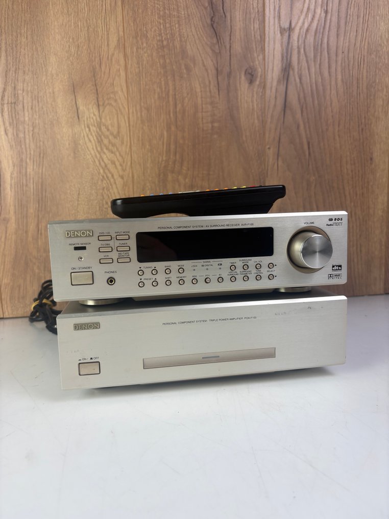 Denon - POA-F100 Solid state power amplifier, AVR-F100 Preamplifier Hi-fi set #4.3