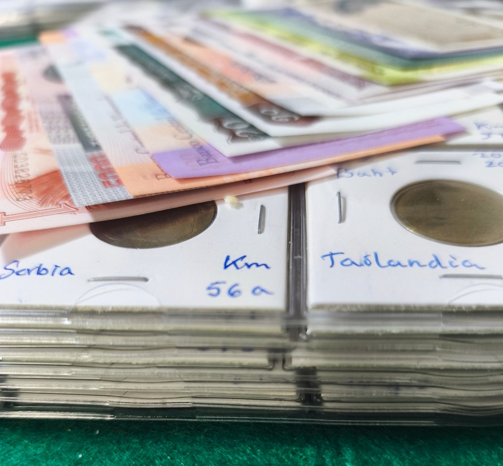 140 νομίσματα από 32 χώρες, plus 13 χαρτονομίσματα ποιότητας UNC. Περίοδος 1900-2000..  (χωρίς τιμή ασφαλείας) #2.1