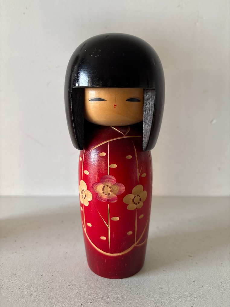 Άγαλμα, 4 Japanse vintage beelden - 24 cm - Ξύλο #2.1