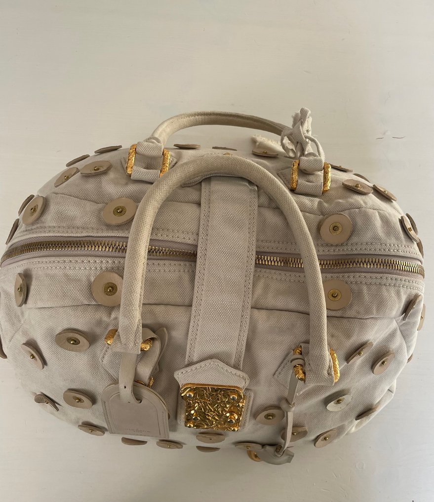 Louis Vuitton - Limited Edition Beige Canvas Polka Dots Panema Bowl 2007 - Τσάντα #2.1