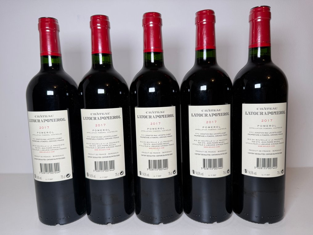 2017 Château Latour à Pomerol - Pomerol Appellation Pomerol Contrôlée - 5 Flasche (0,75Â l) #3.2