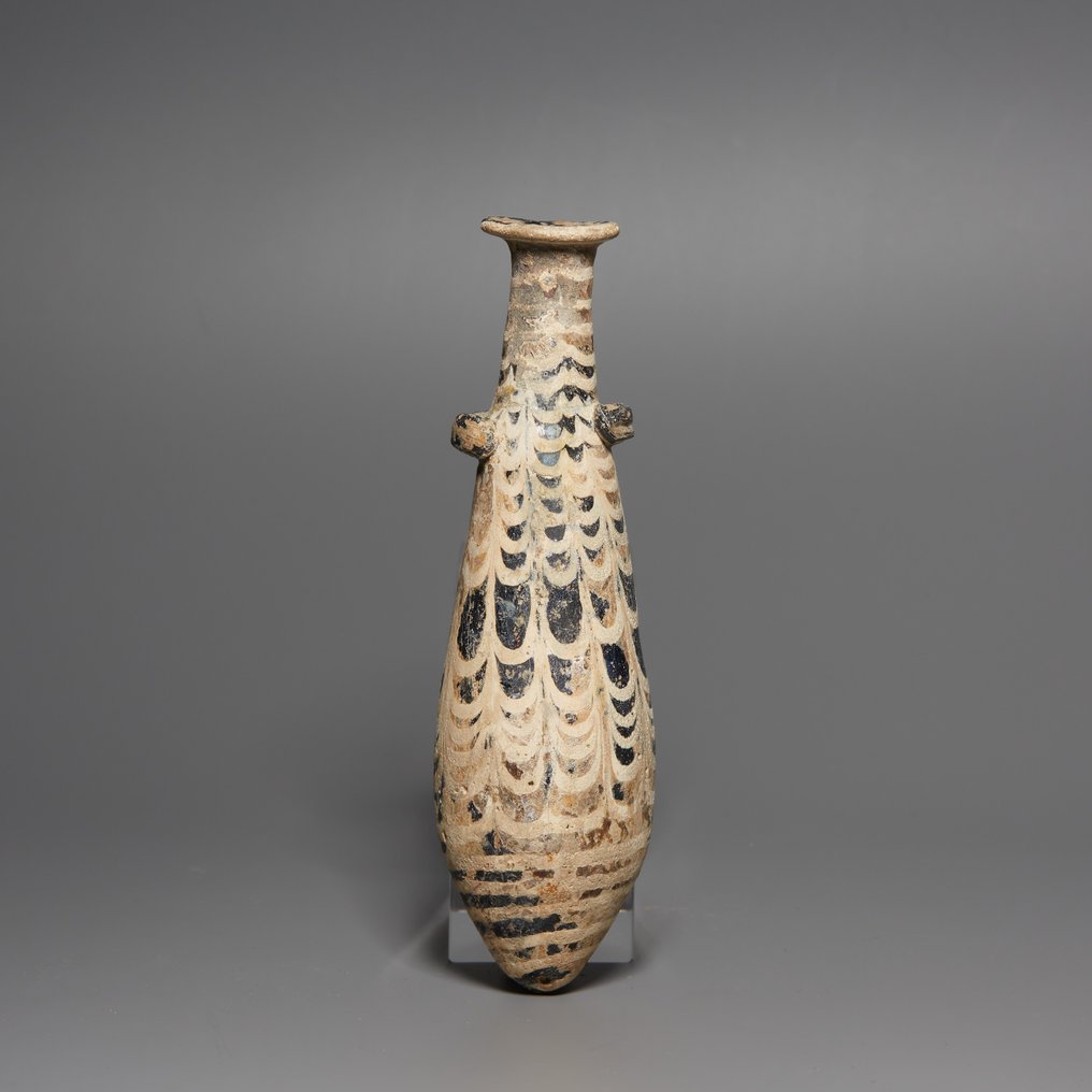 古希臘，邁錫尼 玻璃 阿拉巴斯特龙。公元前四至三世纪。高12厘米。 #3.2