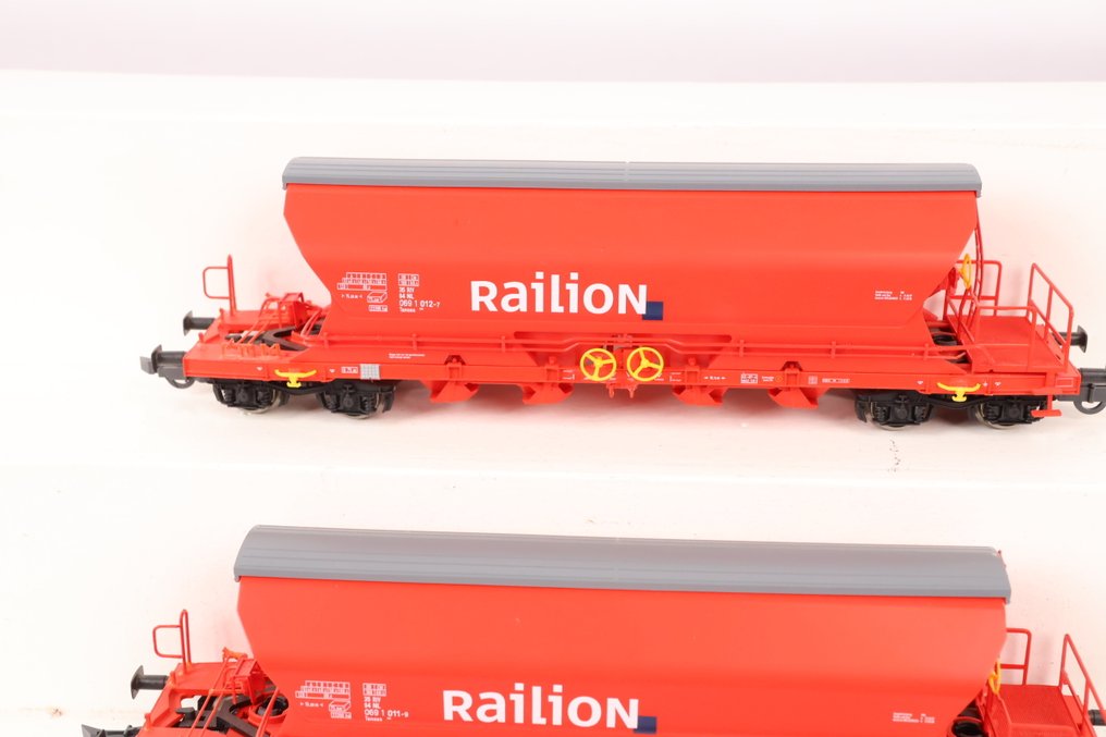 Piko H0 - 54301/Uit set 58313 - Godsvagn för modelltåg (4) - Set av fyra underlossare. - DB Cargo #4.3