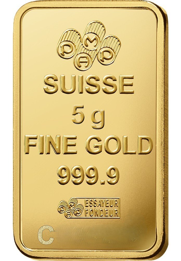 5 grams - Arany .999 - PAMP - Sealed & with certificate #3.2