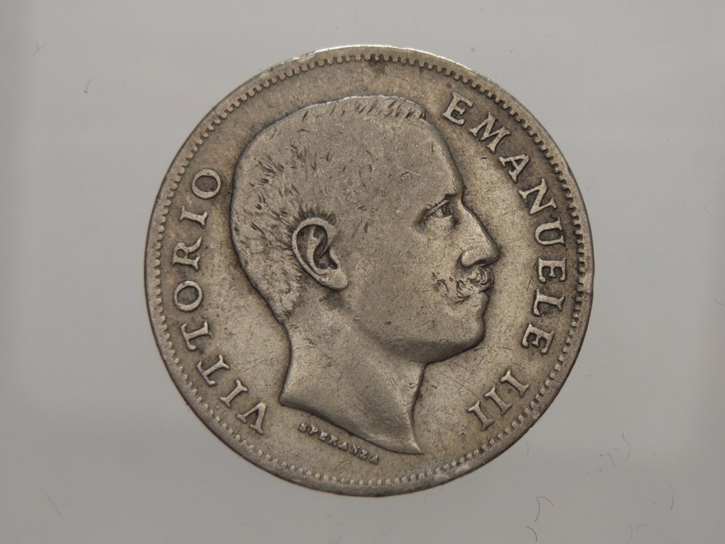 意大利， 王国 Vittorio Emanuele III. 1 Lira 1905 "Aquila Sabauda"  (没有保留价) #1.0