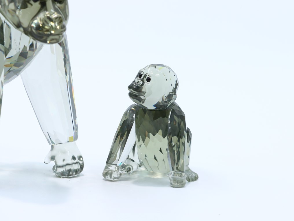 Statue - Swarovski Crystal - Annual Edition 2009 Gorillas (Boxed + Certificate) - Krystall #2.1