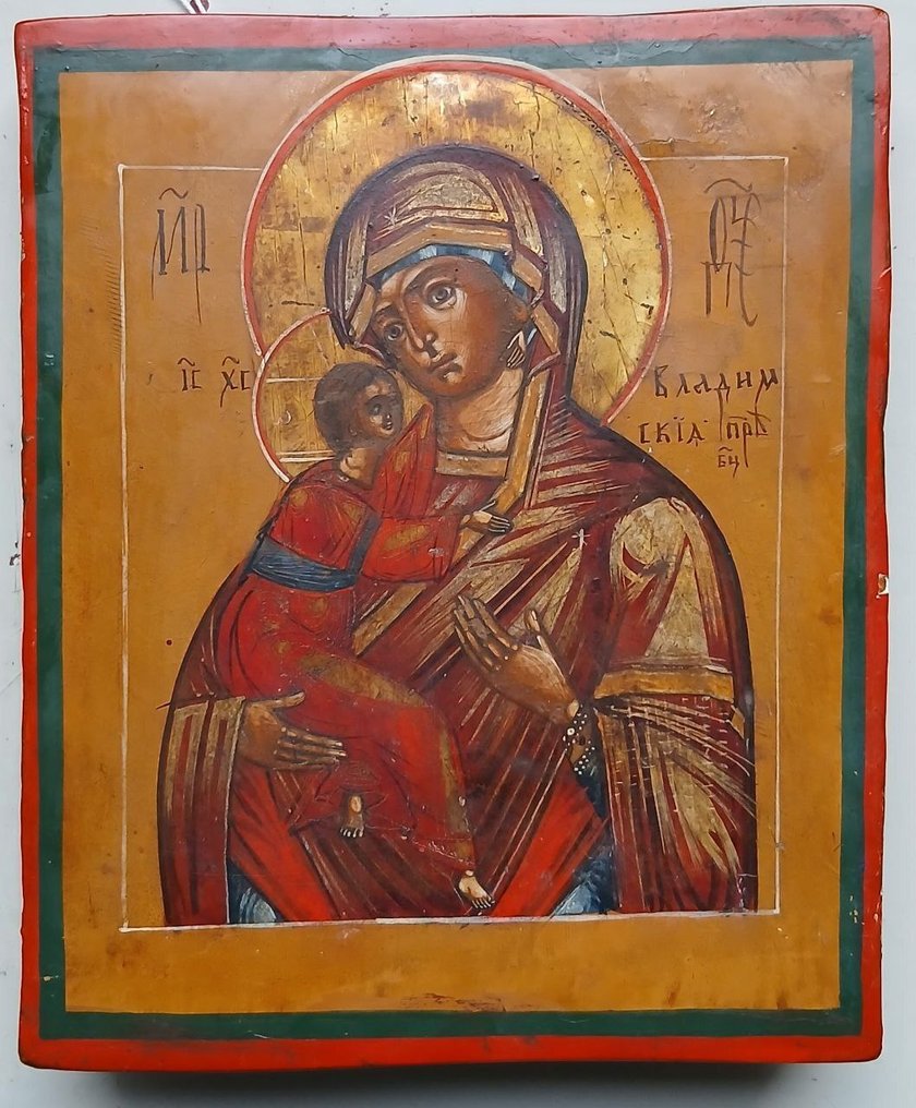 Icona - Madonna di Vladimir - Legno #3.2