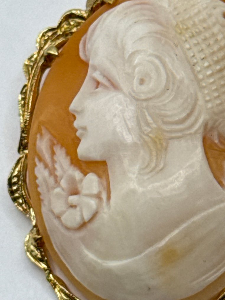 Brooch - 18 kt. Yellow gold - Cameo brooch or pendant #2.1