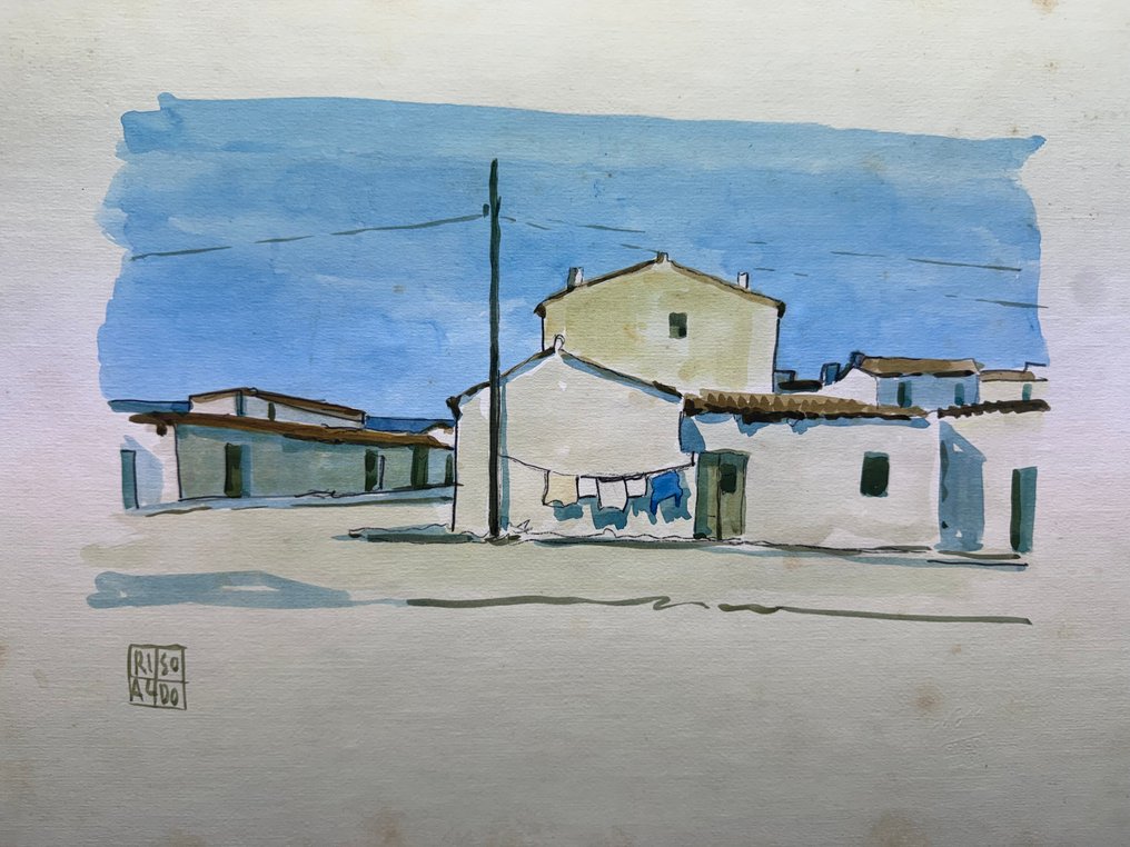 Aldo Riso (1929-2008) - Paesaggio Pugliese #3.2