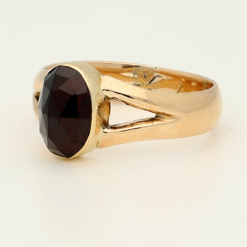 Δαχτυλίδι - 14 καράτια Κίτρινο χρυσό - βαρύς #1.0