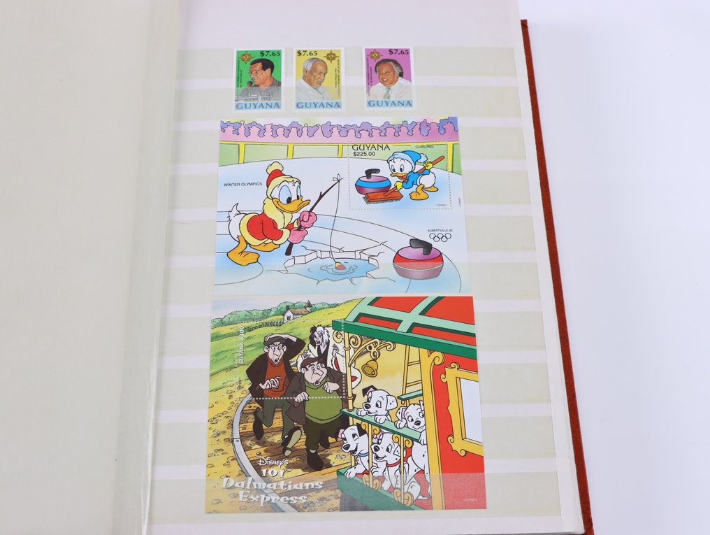 Βρετανική Γουιάνα  - Συλλογή χωρίς γραμματόσημα σε άλμπουμ αποθήκευσης. #3.2