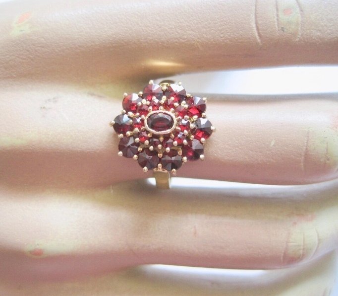 χωρίς τιμή ασφαλείας - Δαχτυλίδι - 18 καράτια Κίτρινο χρυσό, Ασημί - ρουμπίνια #1.0