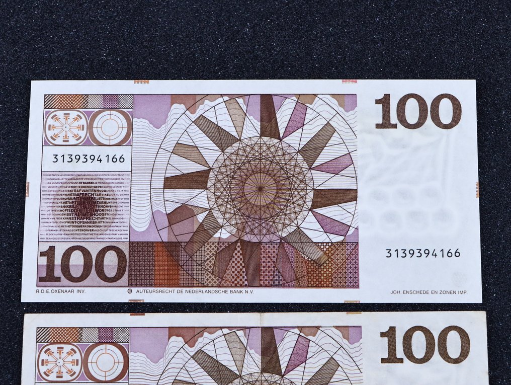 Netherlands. - 2 x 100 Gulden 1970 - Pick 93 (No reserve price) #3.2