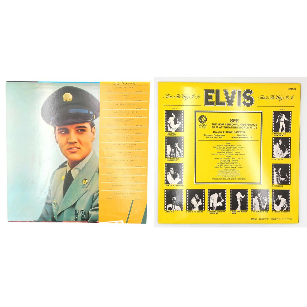 艾維斯·普里斯萊/貓王 - Elvis Presley x2LP set : For LP Fans Only / That's The Way It Is - 多個標題 - 黑膠唱片 - 日式唱碟 - 1971 #1.0