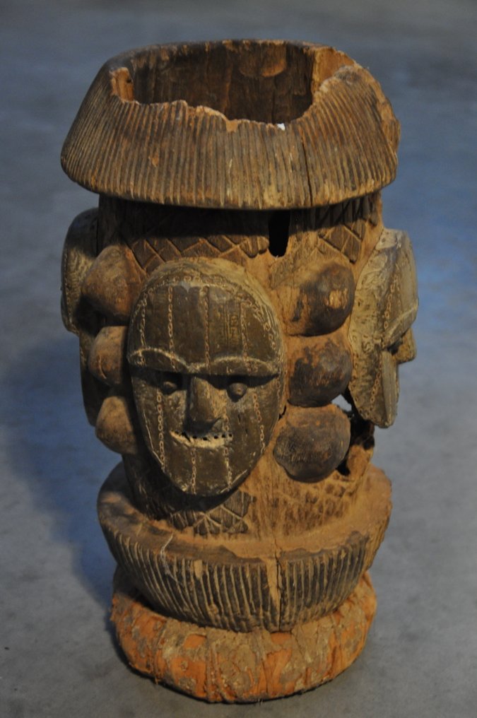 Bocal - Bois, substance - Urhobo mortier #3.2