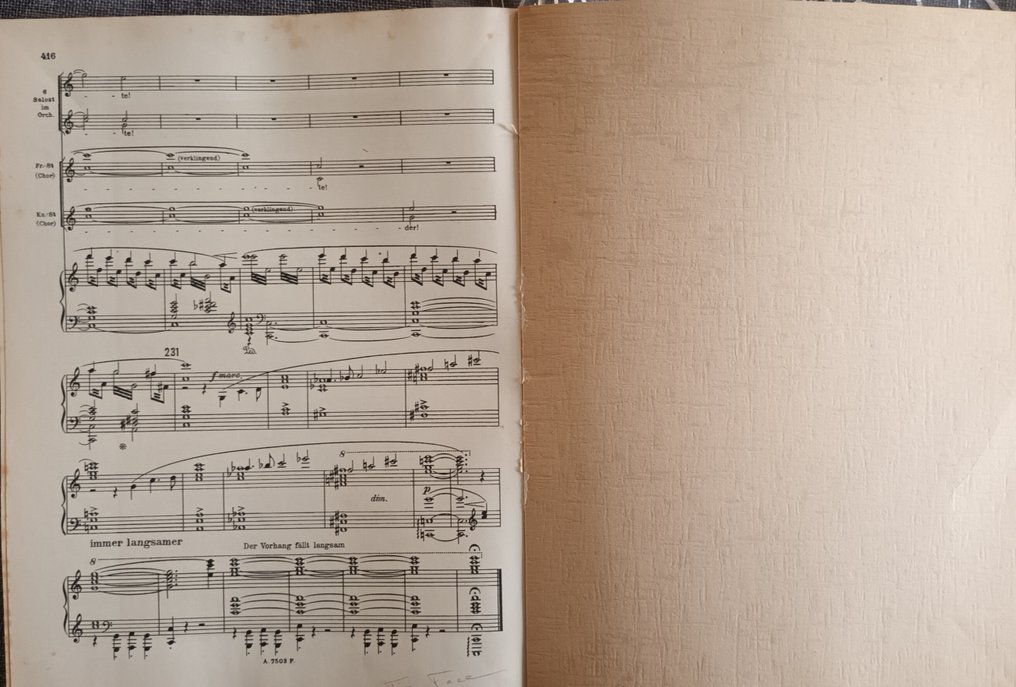 Von Otto Singer - Die Frau ohne Schatten von Richard Strauss (Noten) - 1916-1946 #1.0