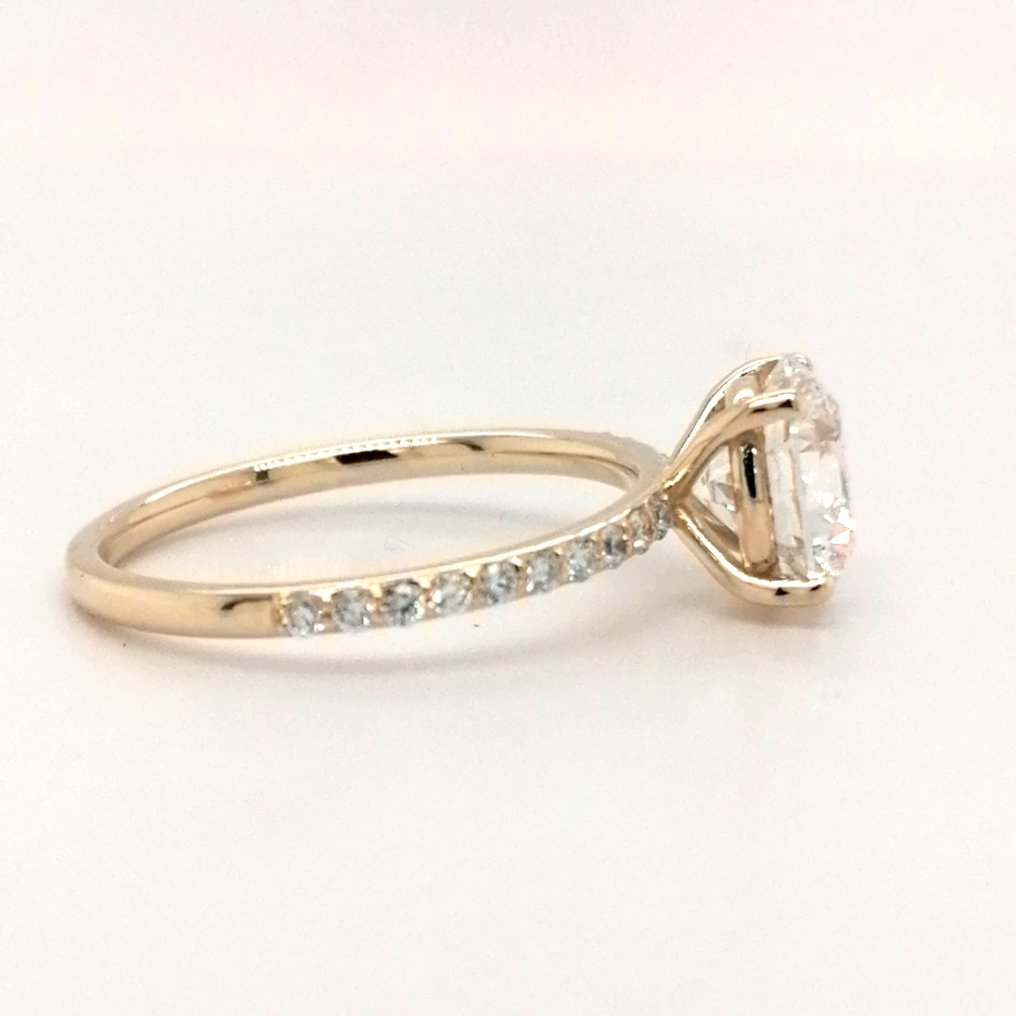 没有保留价 - 戒指 - 14K包金 黄金 -  2.10ct. tw. 钻石 (实验室培育) - 钻石 #4.3