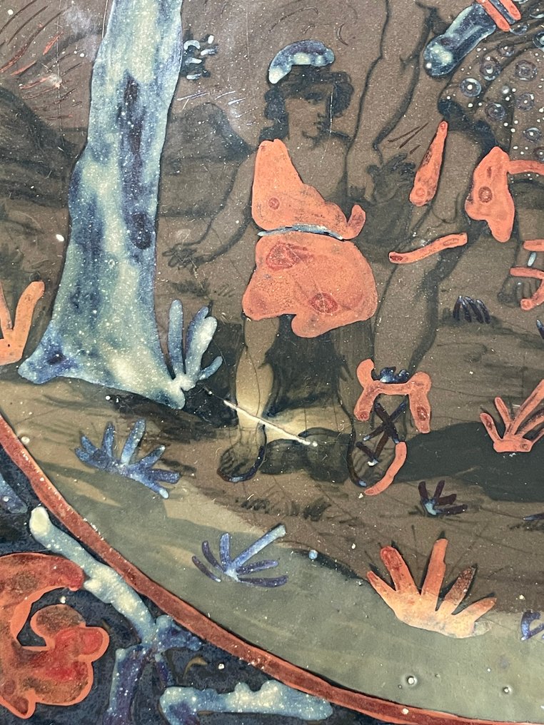 ICAP (Industria Ceramica Angelo Pascucci) Gualdo Tadino (1925) - Πιάτο - Χωρίς ελάχιστη τιμή - Ζωγραφισμένη κεραμική #3.2