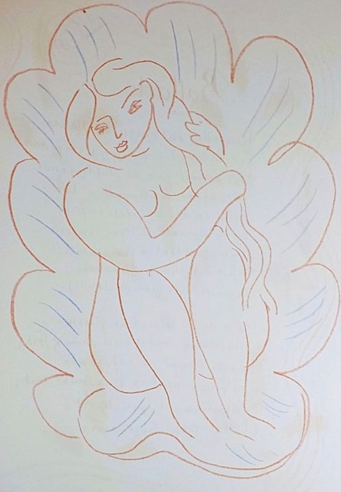 Signé ; Henri Matisse / Charles d'Orléans, Tériade & Mourlot - - Poèmes de Charles d'Orléans manuscrits et illustrés par Henri Matisse [100 Lithographies] - 1950 #4.3